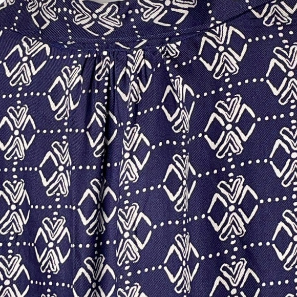 Anthro - Rock Flower Paper Blue/White Tunic (M) - Picture 6 of 9